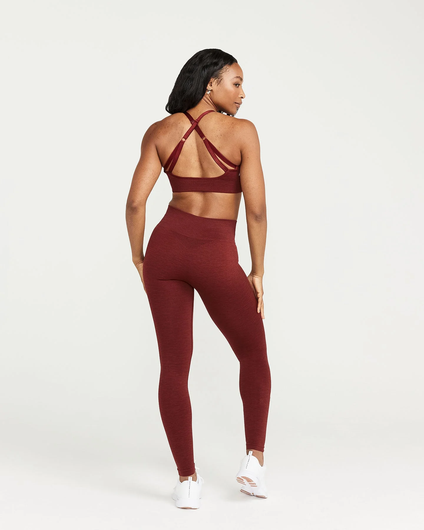 Classic Seamless Leggings | Rosewood Marl - Image 3