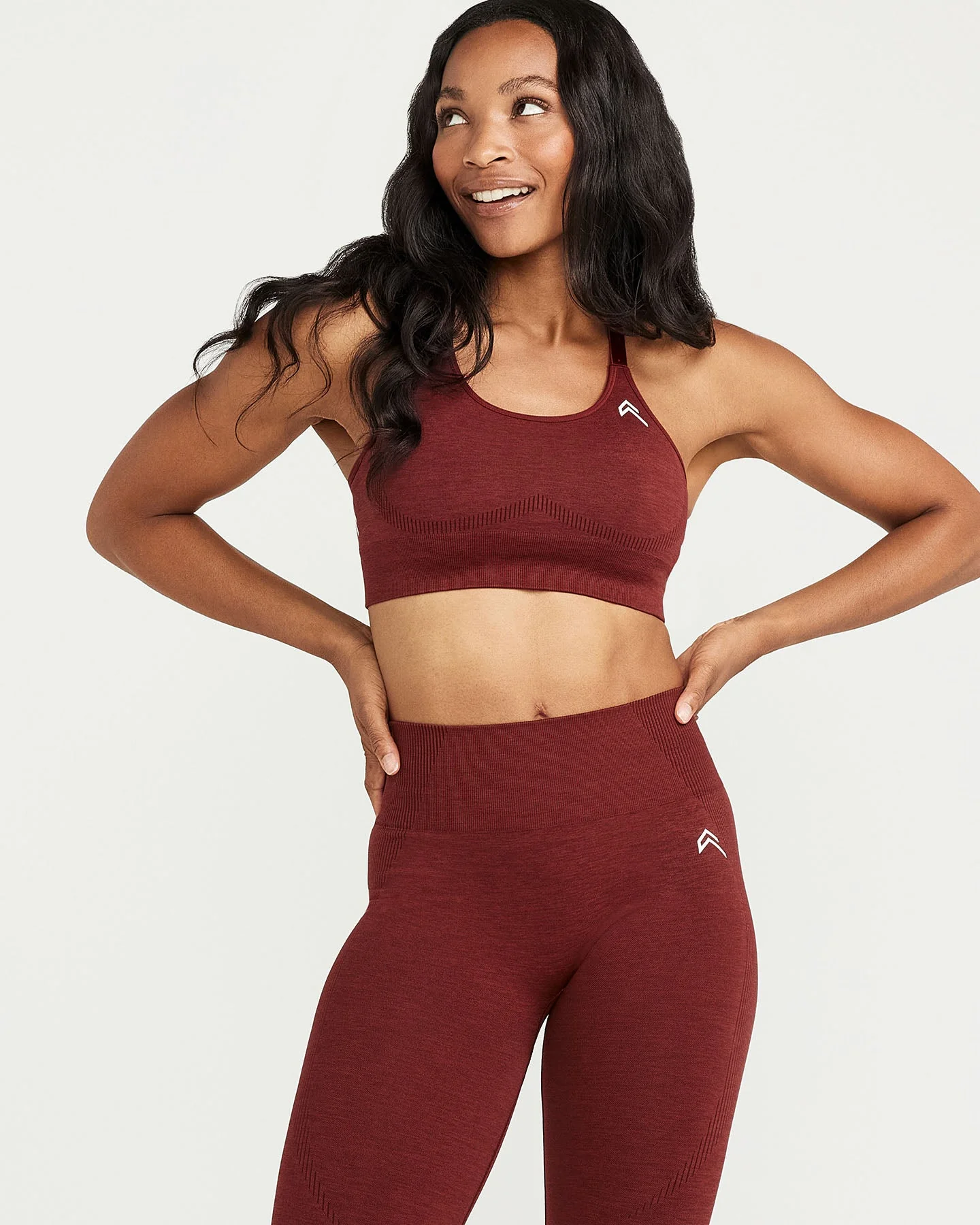 Classic Seamless Leggings | Rosewood Marl - Image 5
