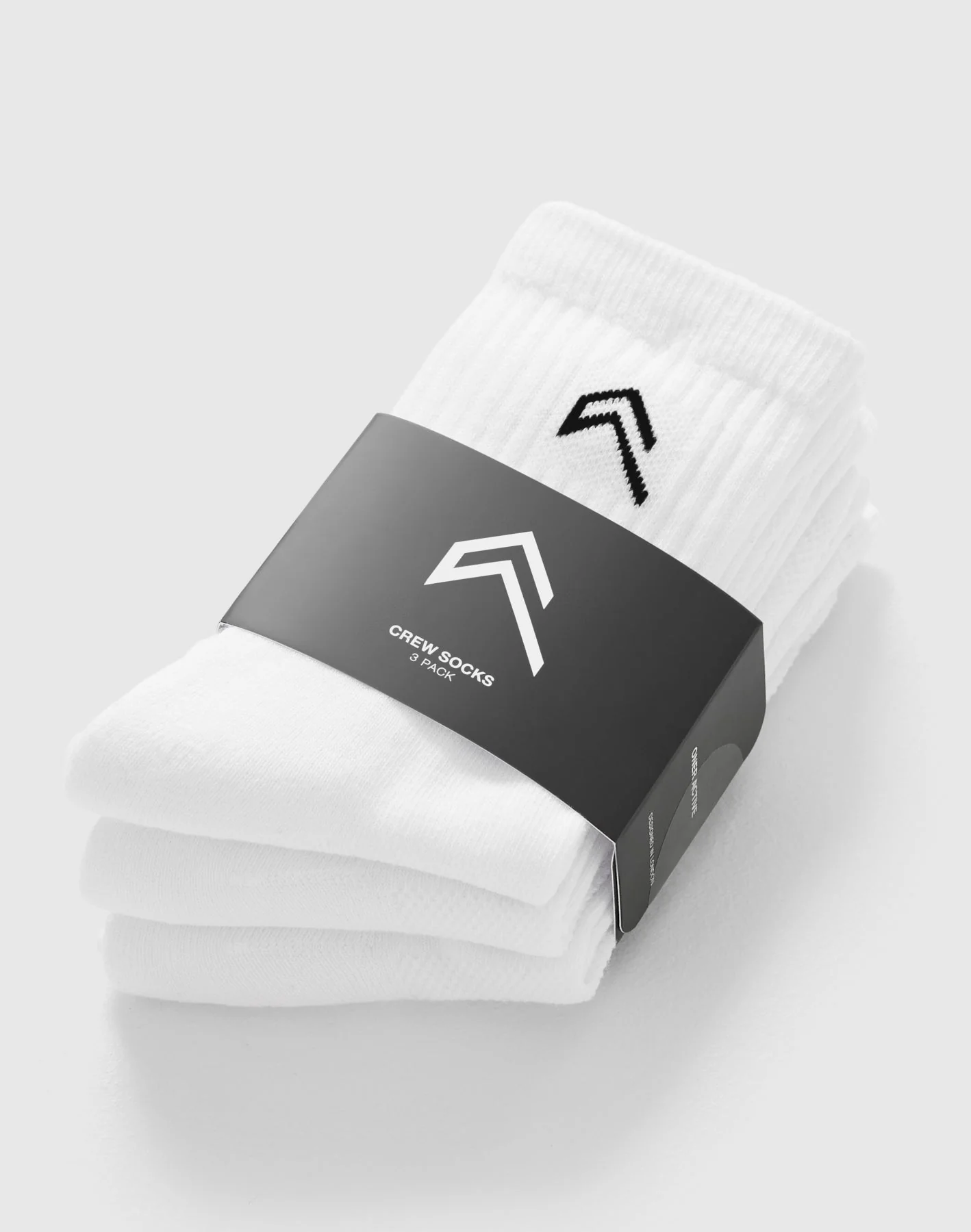 Crew Socks 3 Pack | White/Black - Image 5