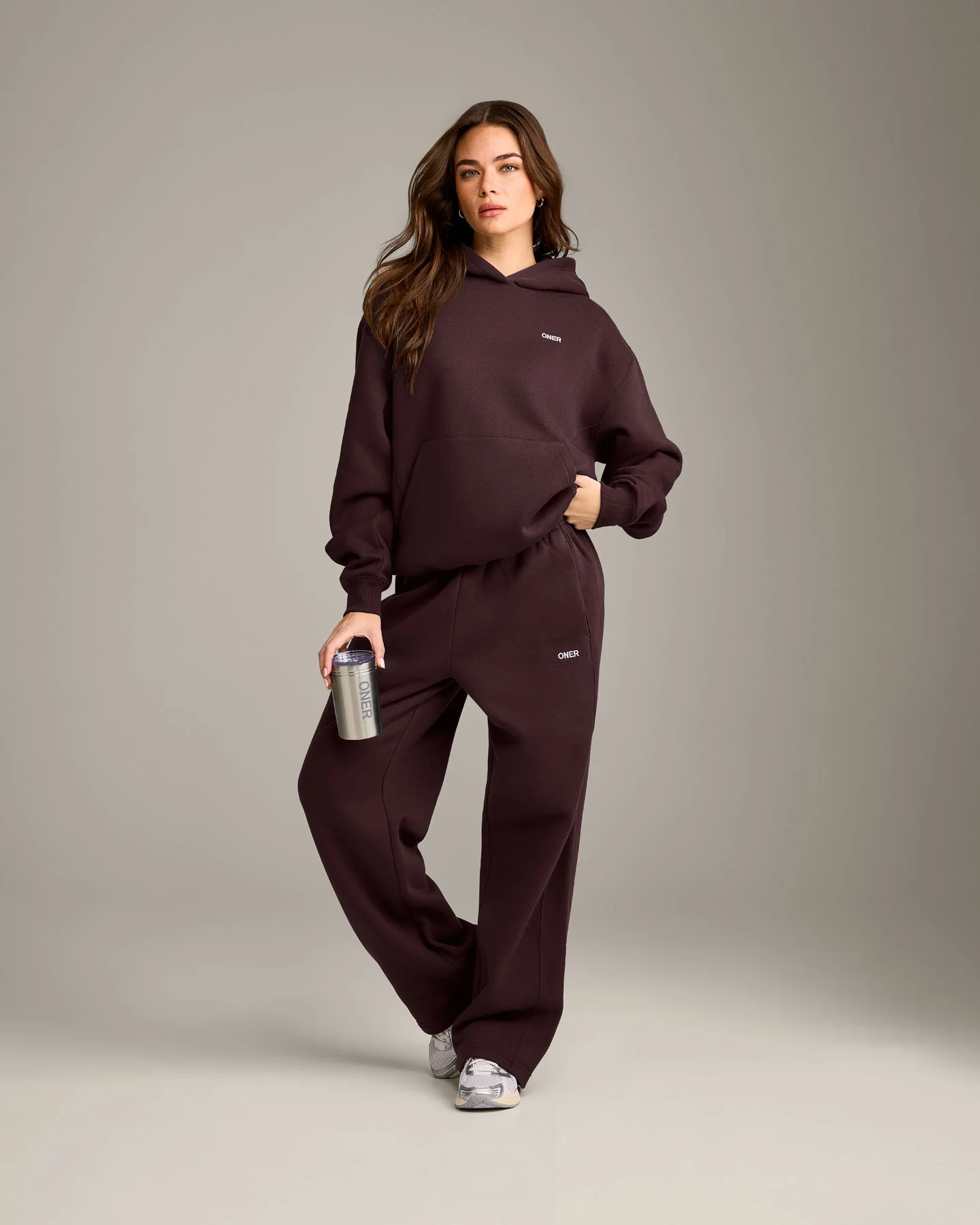 Foundations Cosy Hoodie | Plum Brown - Image 3