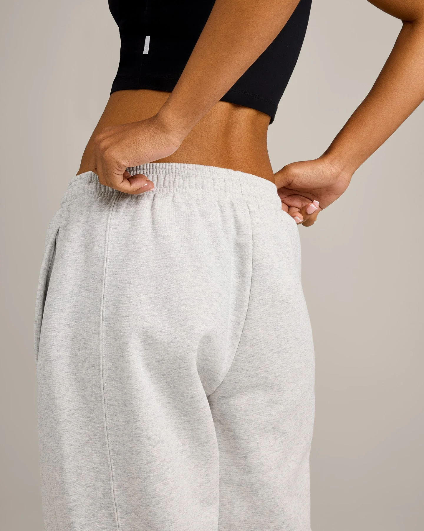 Foundations Cosy Joggers | Light Grey Marl - Image 4