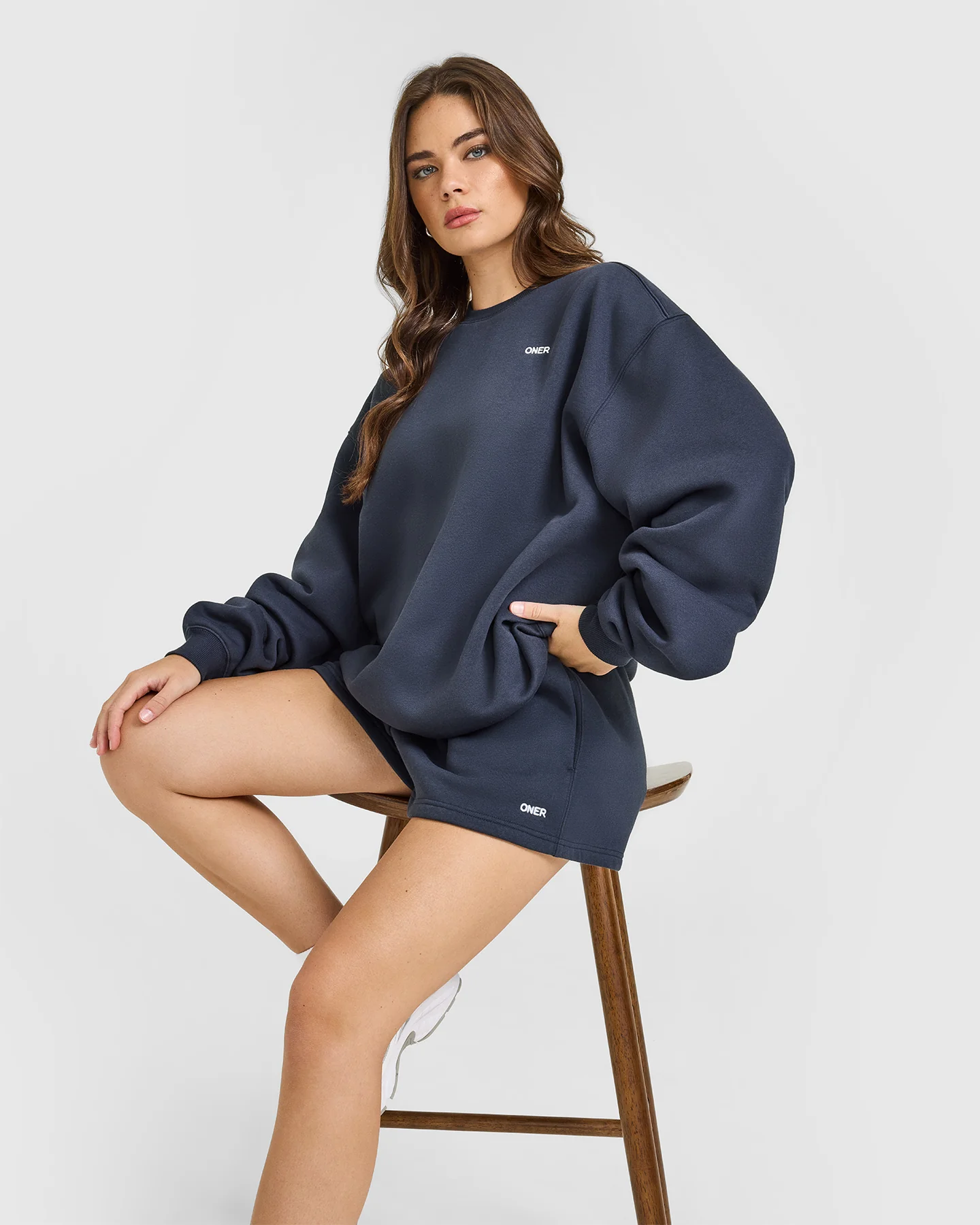 Foundations Crew Neck Sweatshirt | True Blue - Image 6
