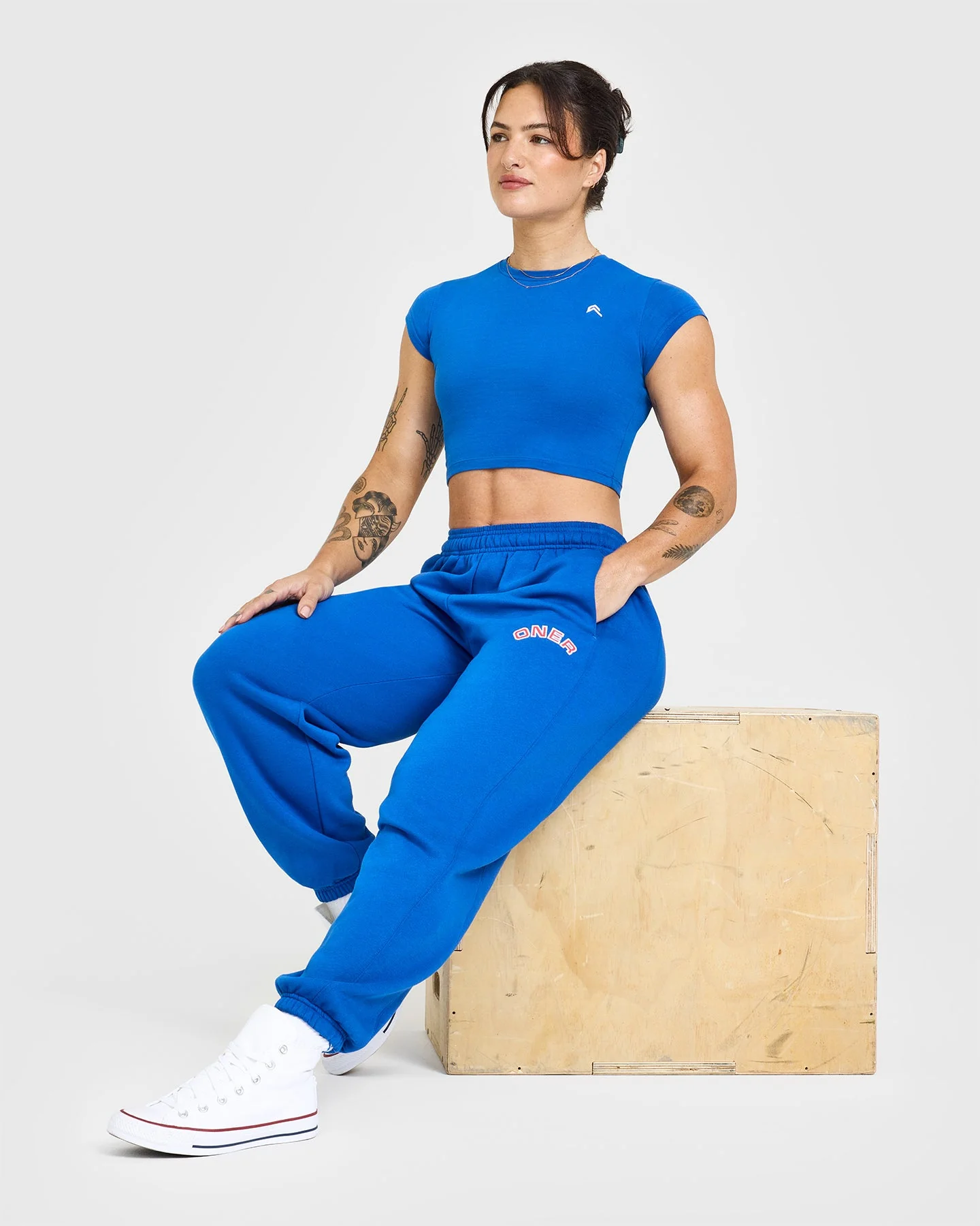 Foundations Joggers With Graphic | Oasis Blue - Image 3
