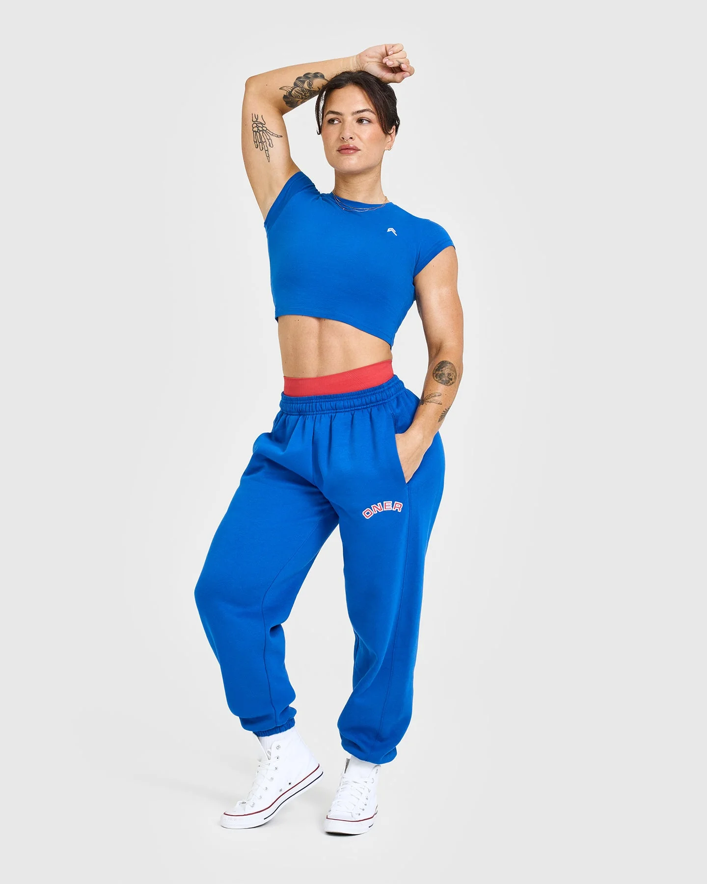 Foundations Joggers With Graphic | Oasis Blue - Image 5