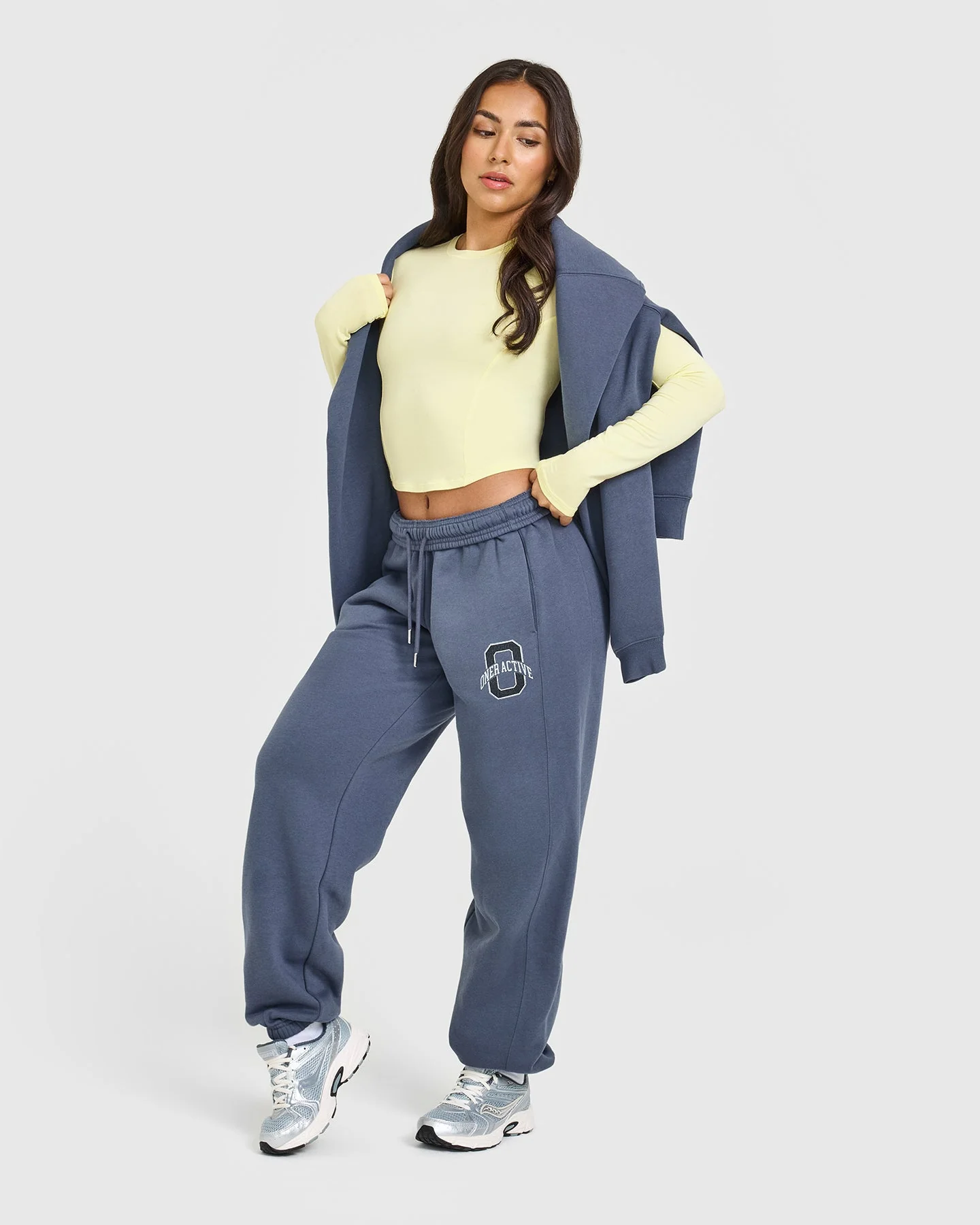 Foundations Joggers With Printed Graphic | Granite Blue - Image 3