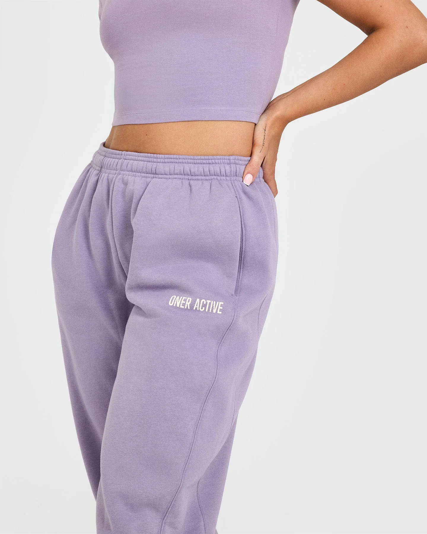 Foundations Joggers With Printed Graphic | Soft Purple - Image 4