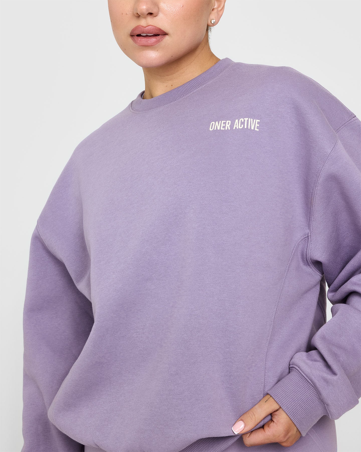 Foundations Sweatshirt With Printed Graphic | Soft Purple - Image 4