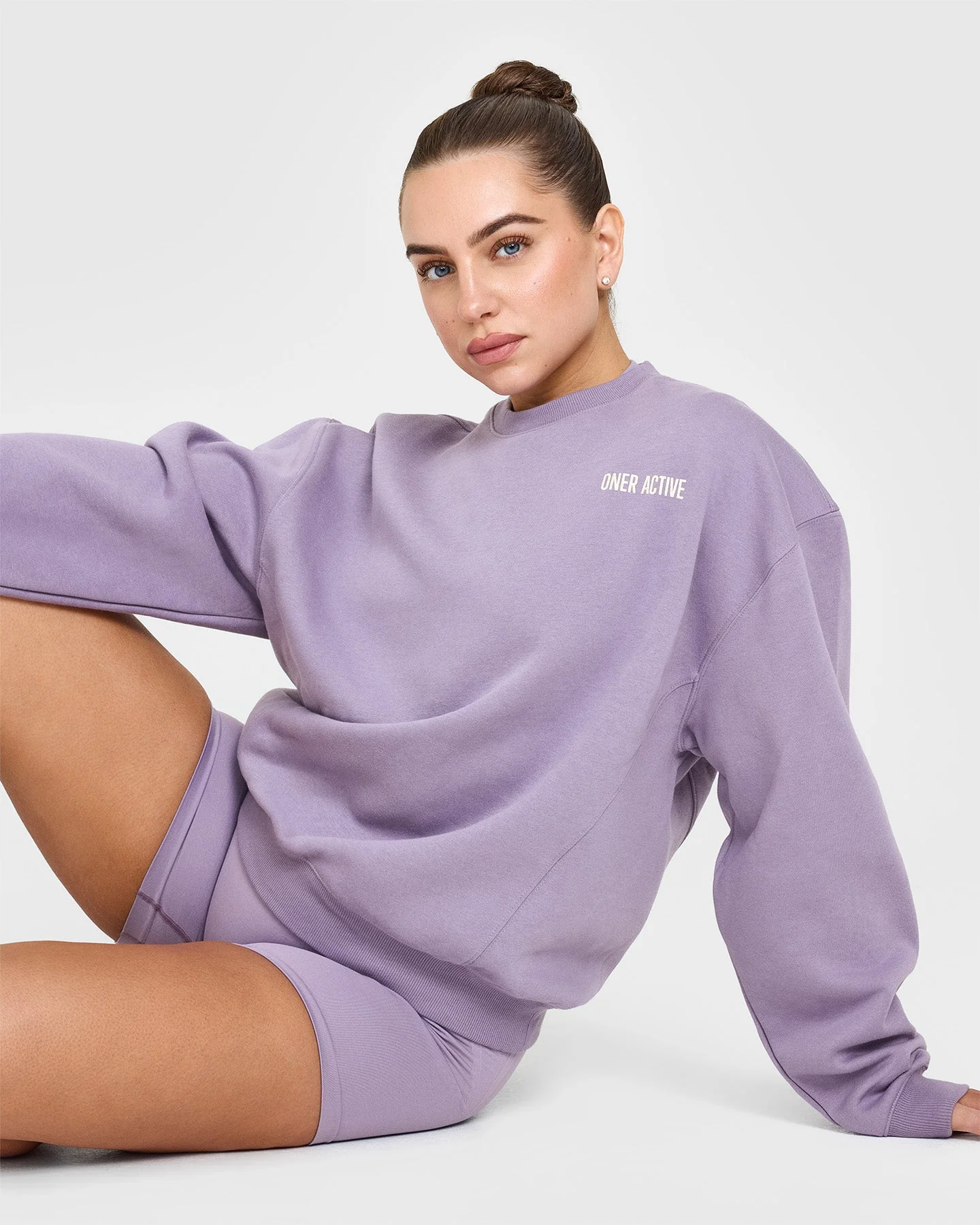 Foundations Sweatshirt With Printed Graphic | Soft Purple - Image 6