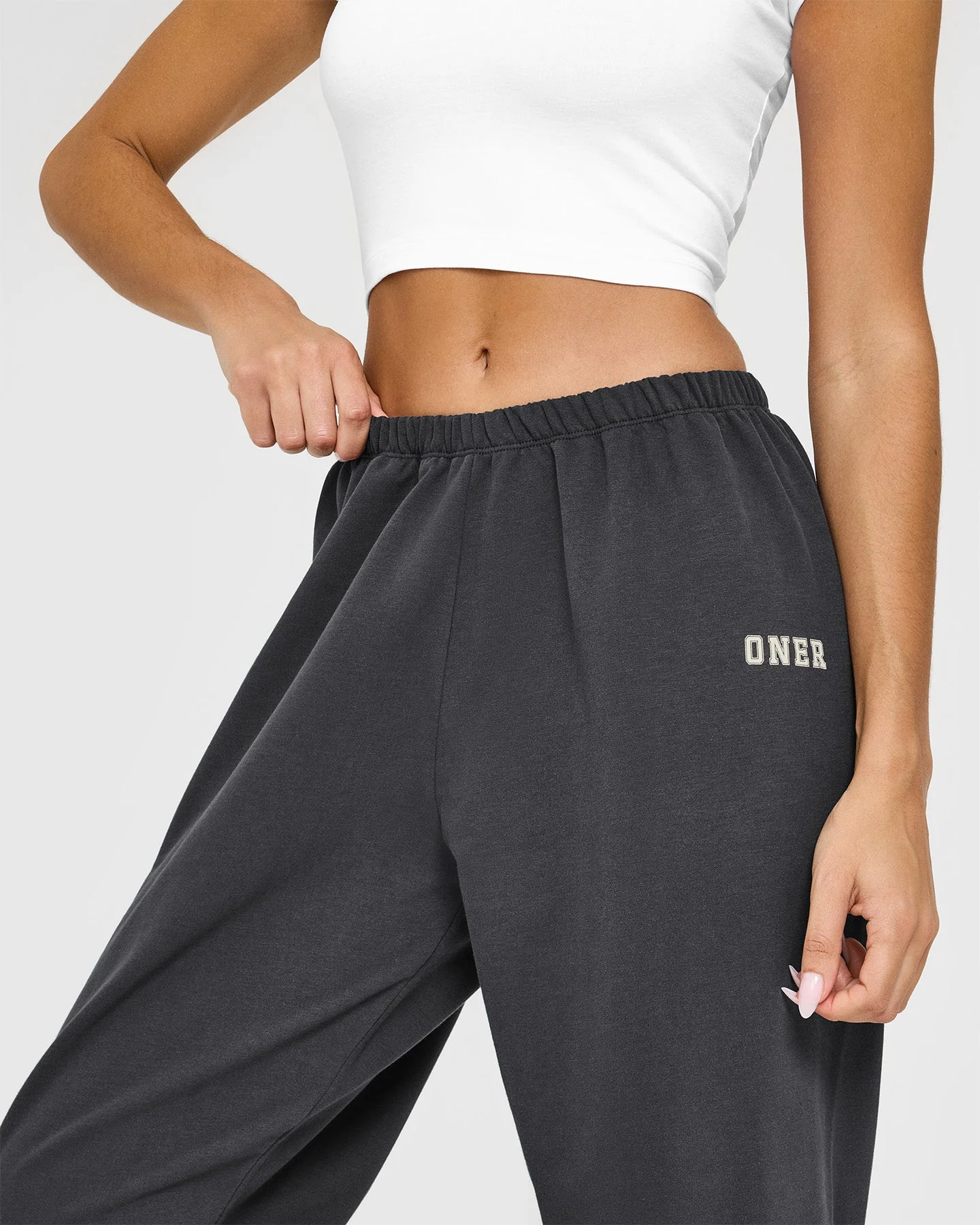 Lightweight Joggers with Printed Logo | Coal - Image 4