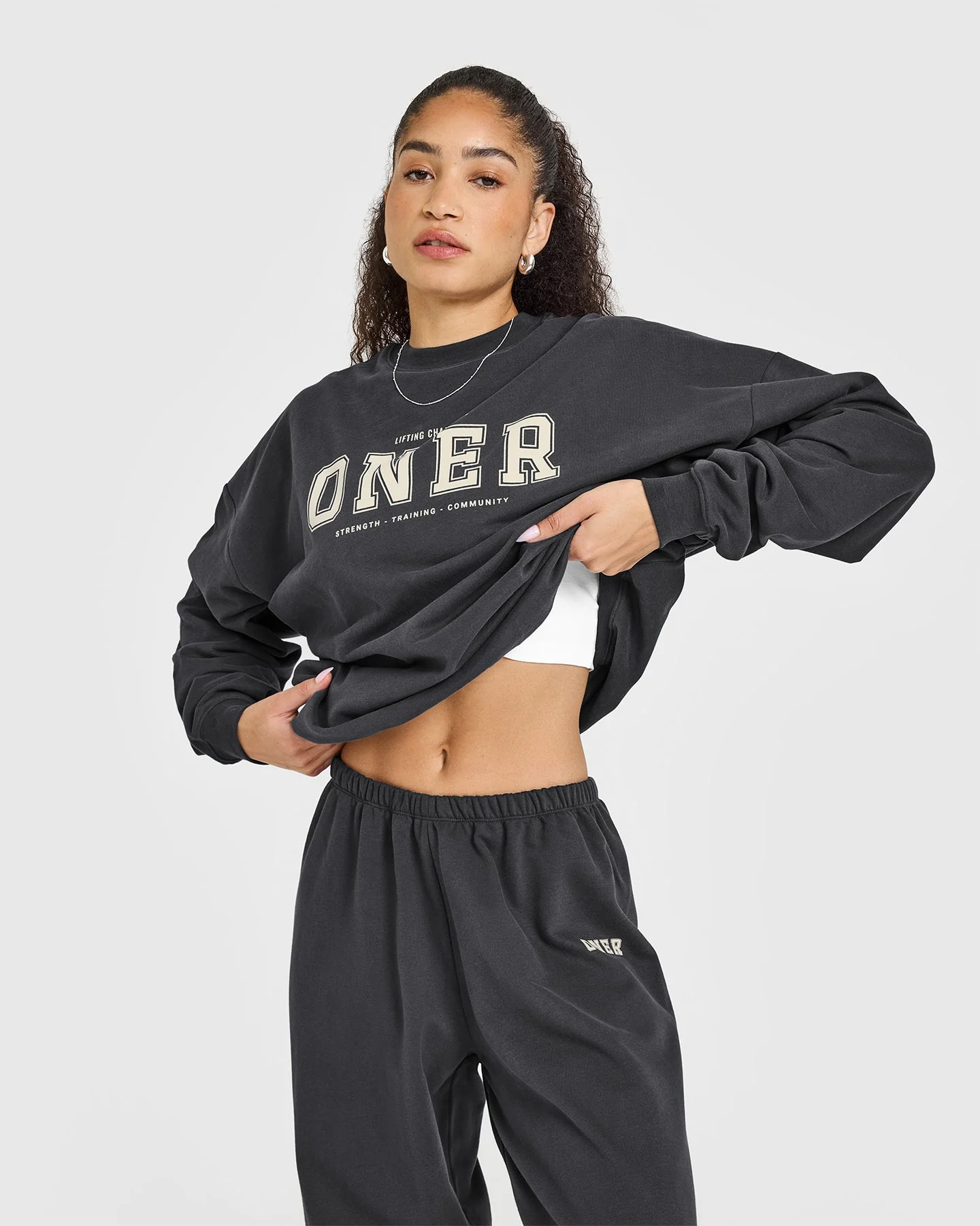 Lightweight Joggers with Printed Logo | Coal - Image 5