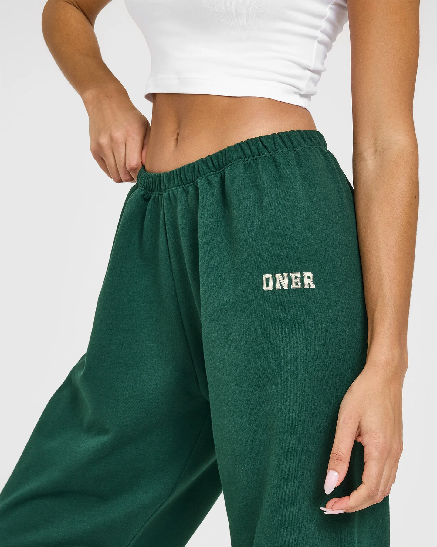 Lightweight Joggers with Printed Logo | Racing Green - Image 4