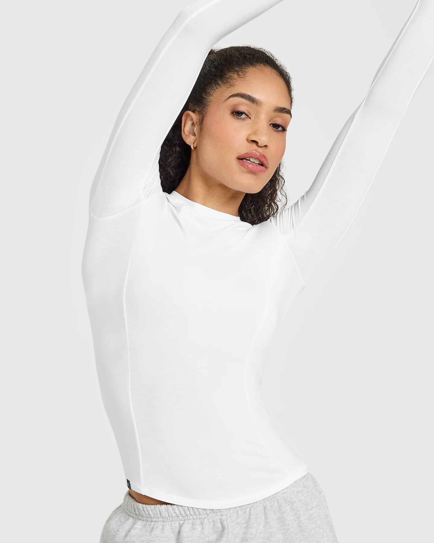 Mellow™ Soft Long Sleeve Top | White - Image 5