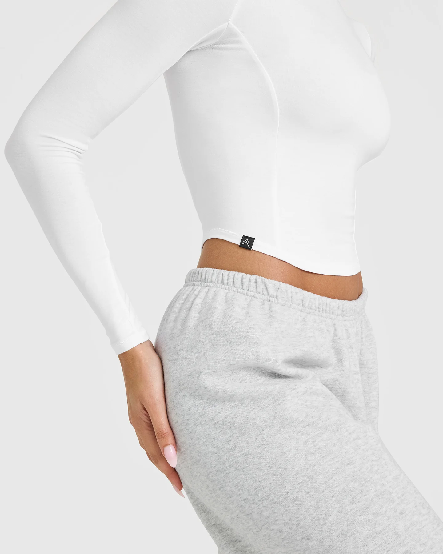 Mellow™ Soft Mid Long Sleeve Top | White - Image 4