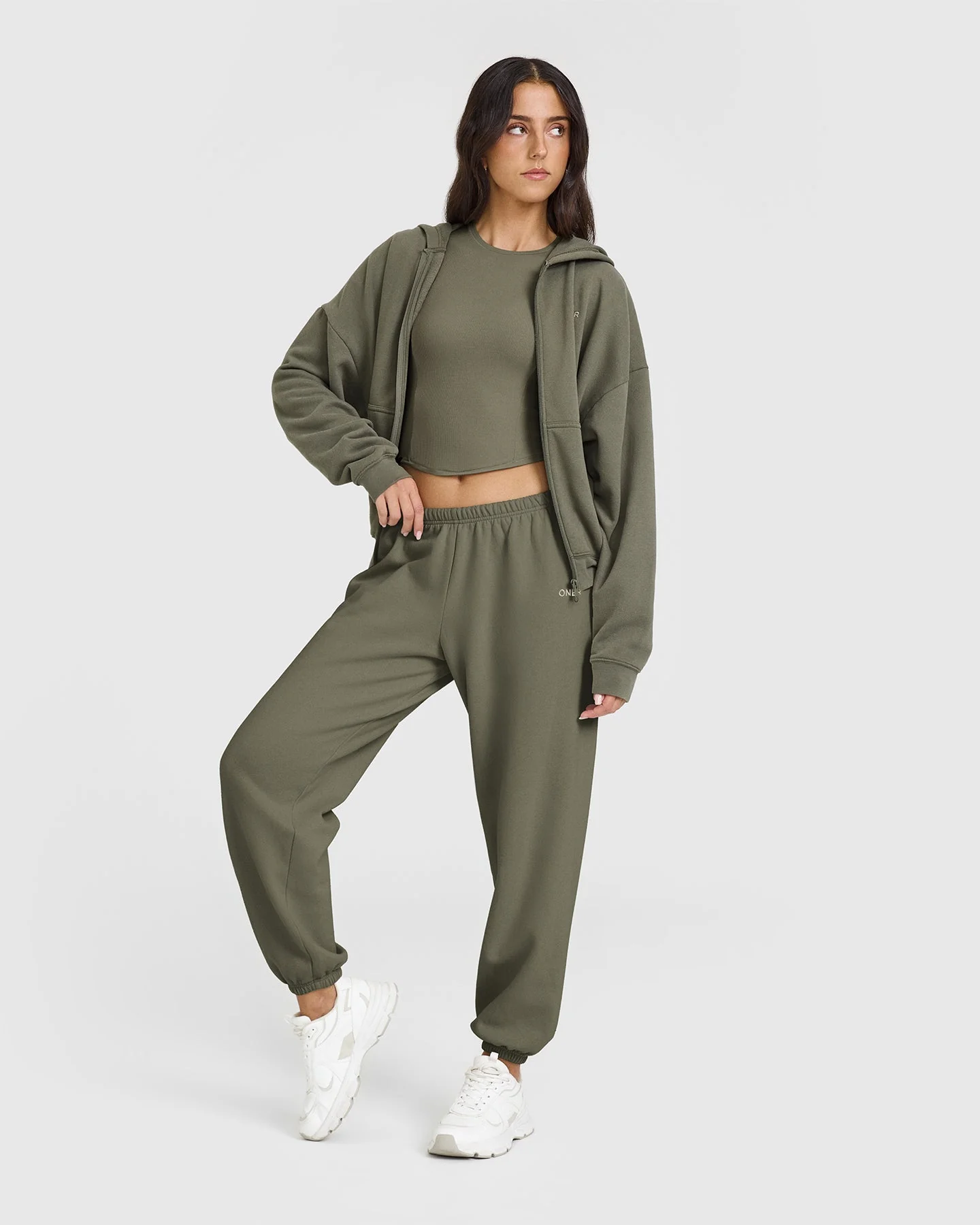Mid Weight Joggers | Alpine Green - Image 3
