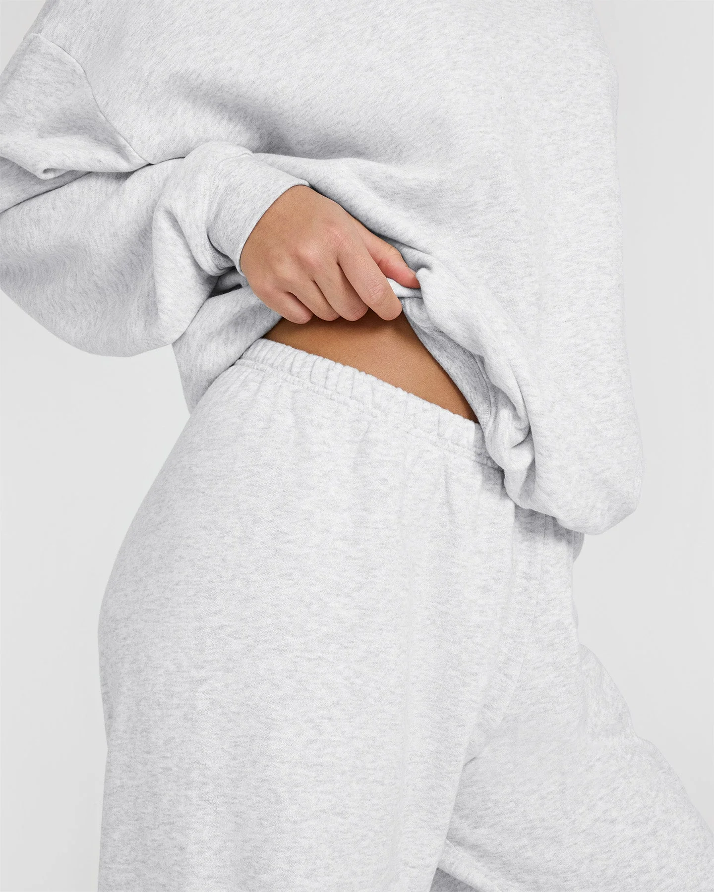 Mid Weight Joggers | Light Grey Marl - Image 5