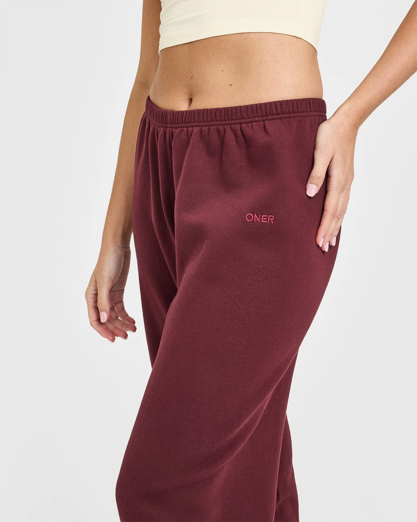 Mid Weight Joggers | Rosewood - Image 5