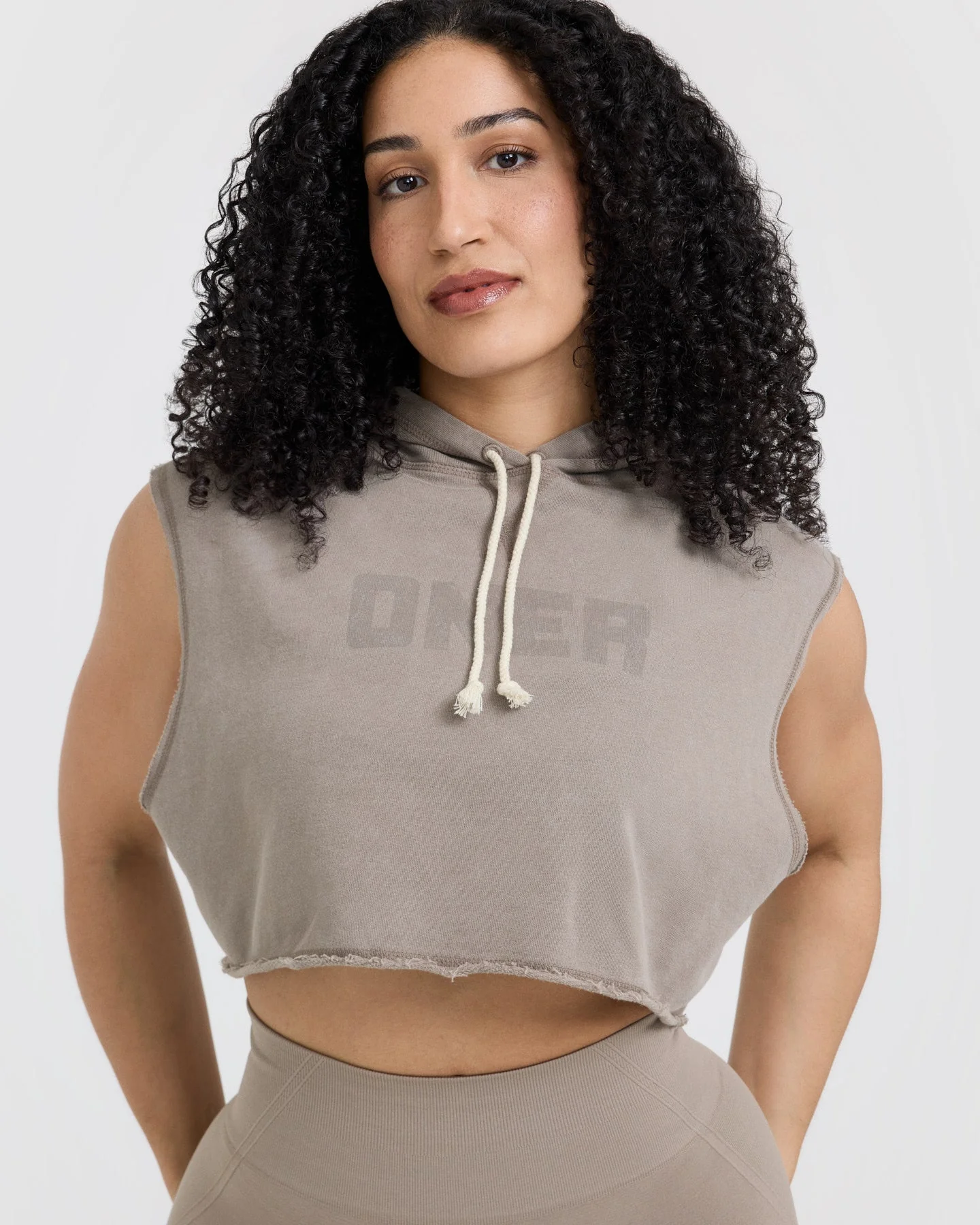 Raw Lounge Sleeveless Crop Hoodie | Washed Minky - Image 4