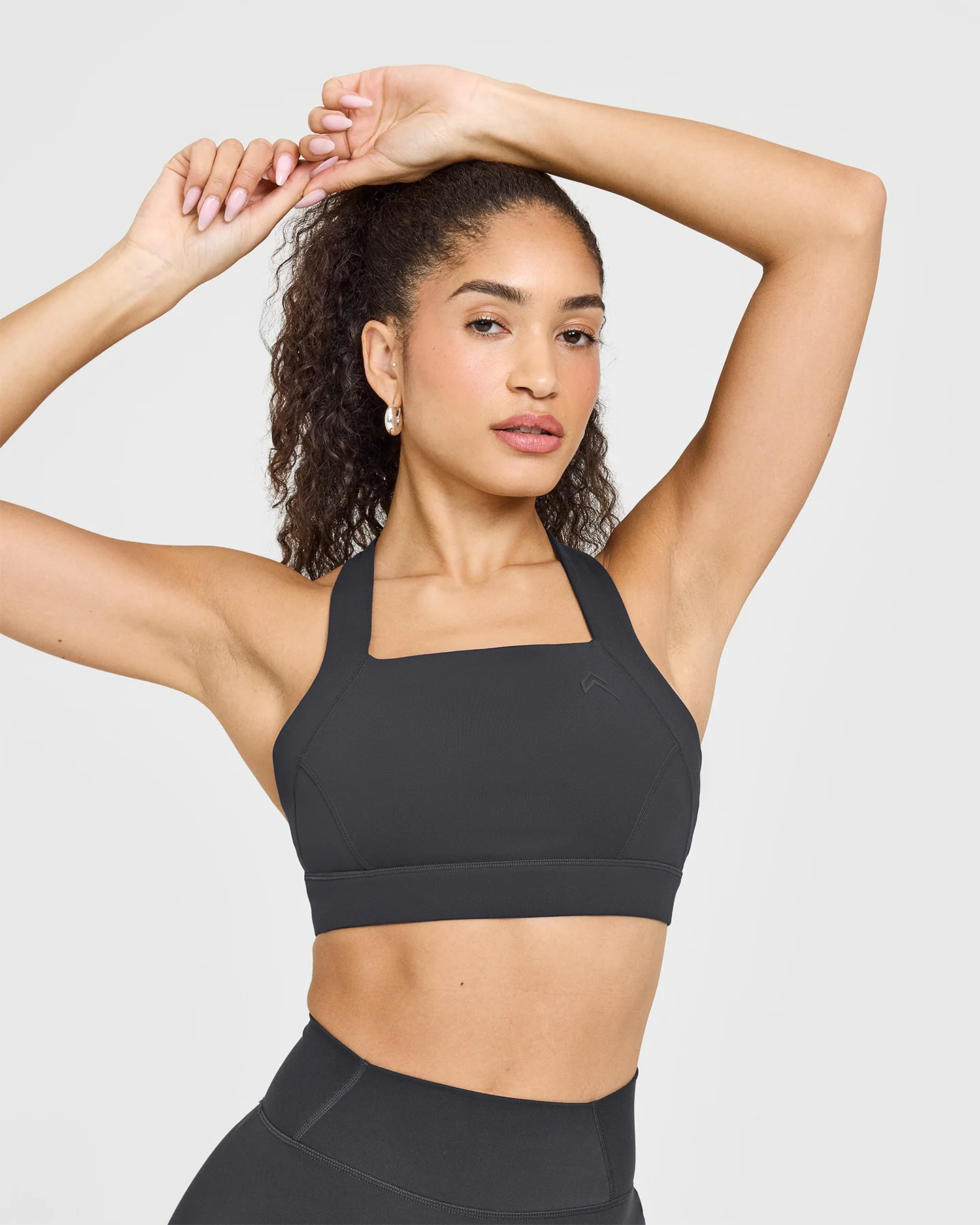 Timeless Wide Strap Sports Bra | Coal - Image 4