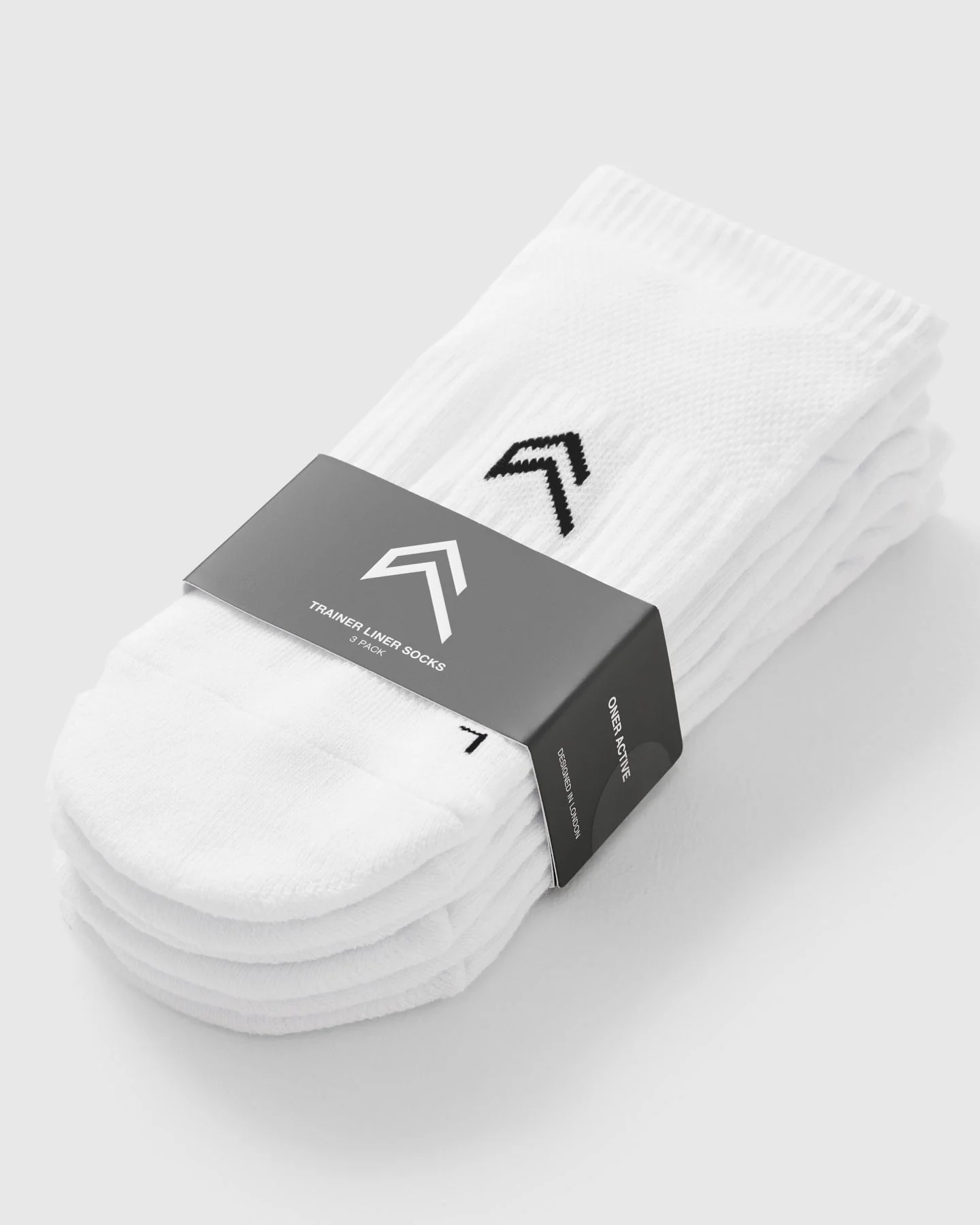 Trainer Liner Socks 3 Pack | White - Image 5
